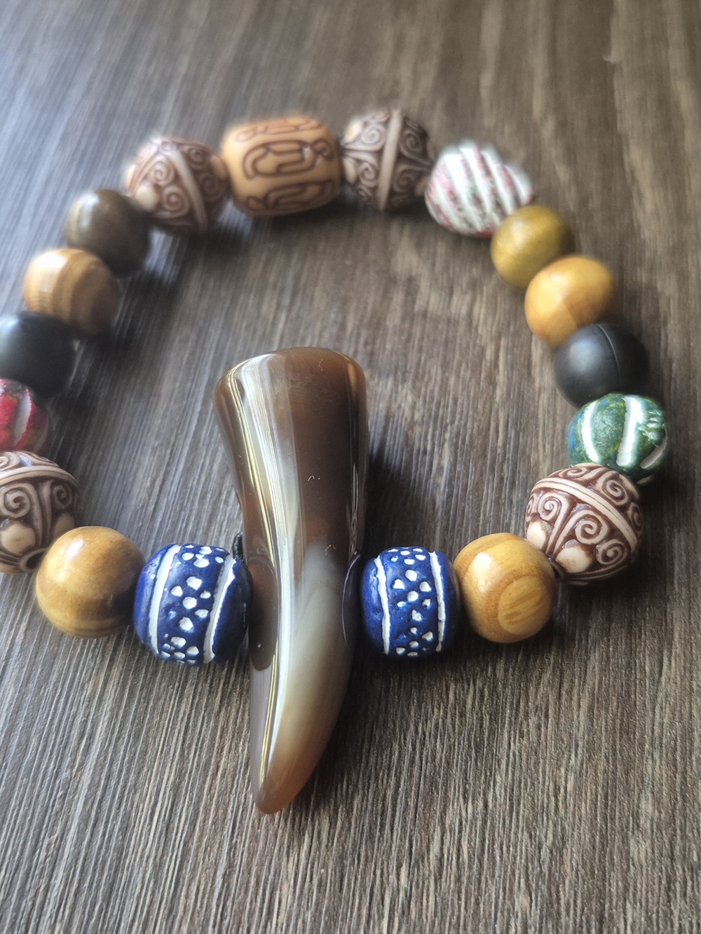 Mens Bohemian And Terracotta Braclet! - Picture 2 of 3